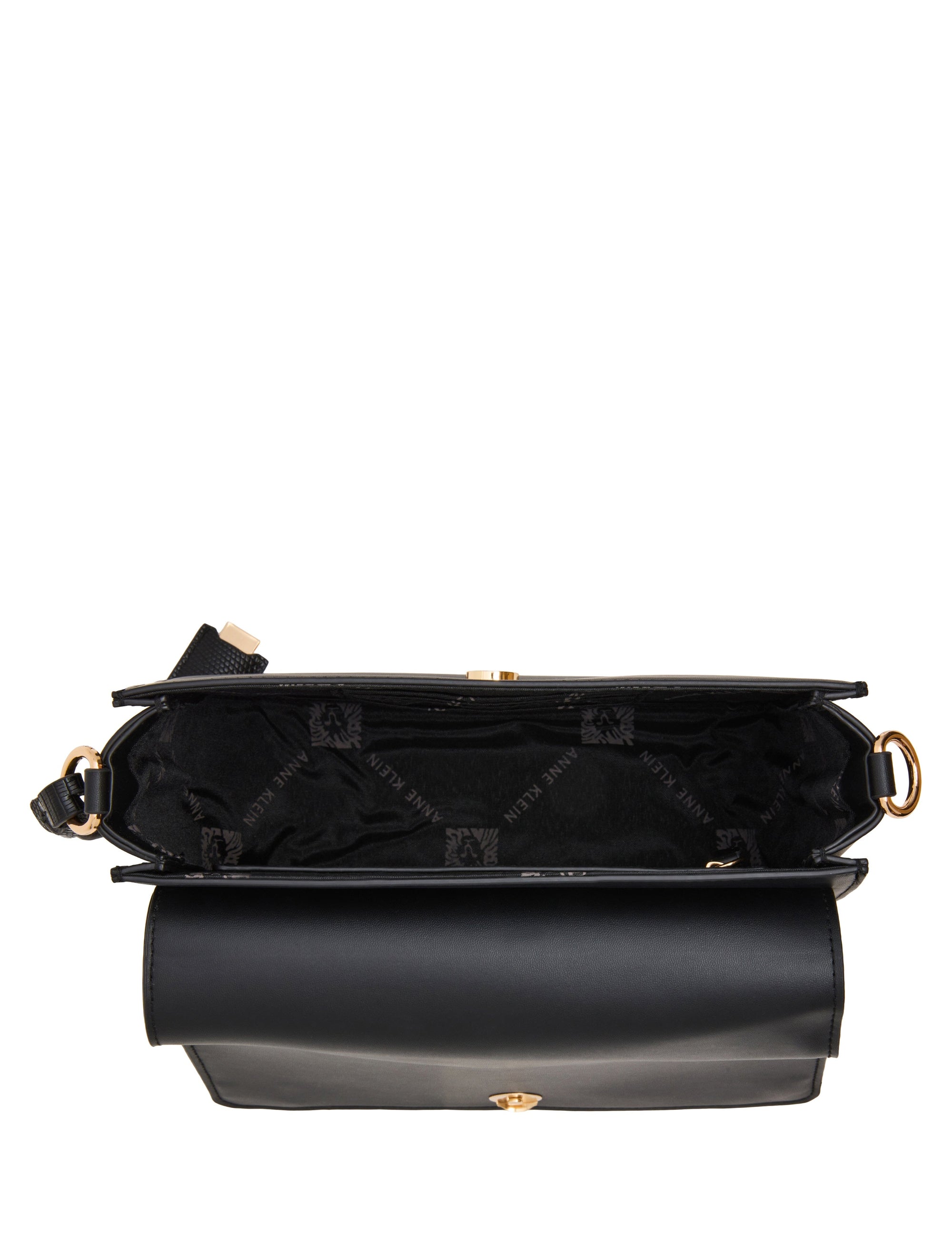Buckle Detail Saddle Crossbody Bag