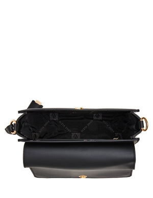 Buckle Detail Saddle Crossbody Bag