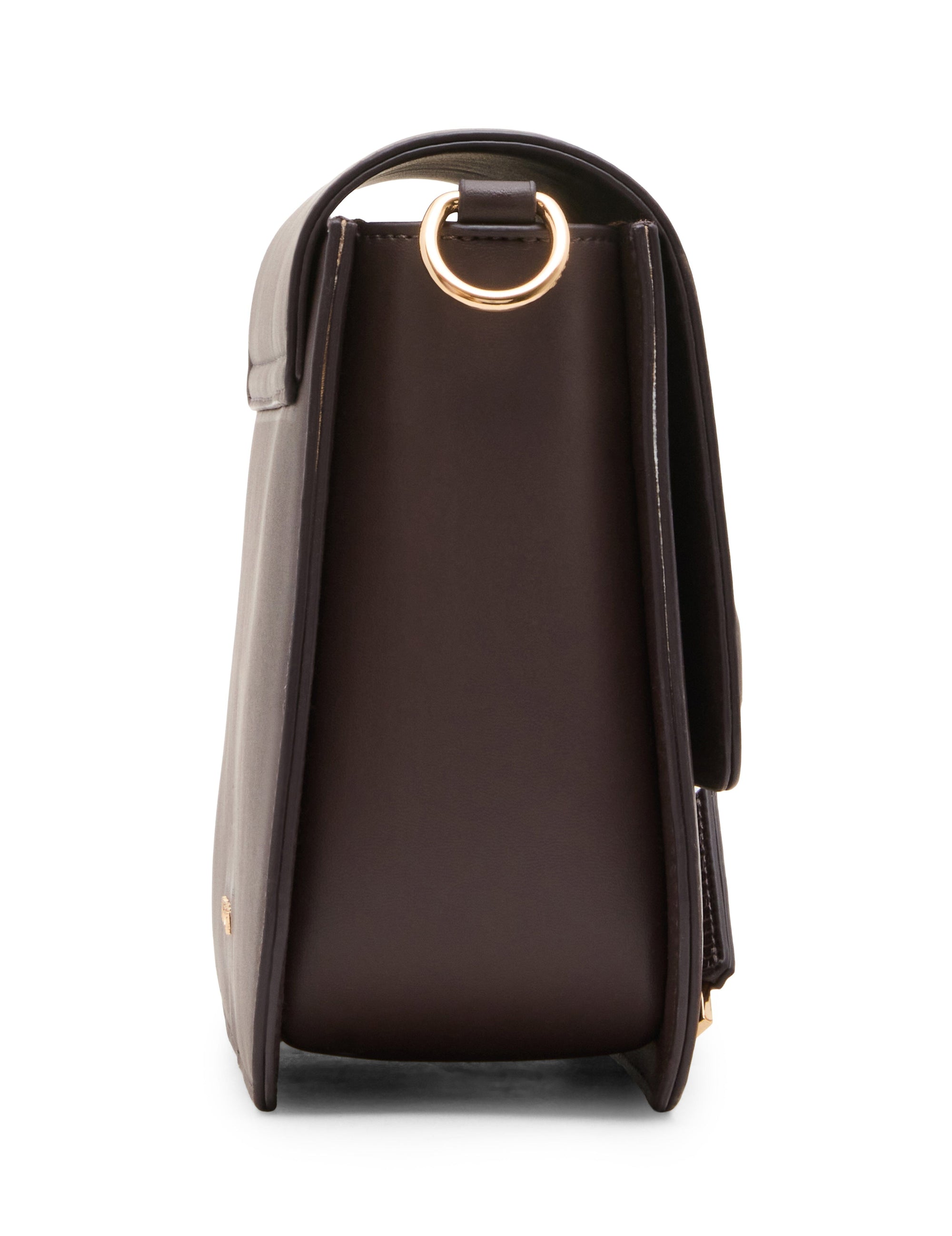 Buckle Detail Saddle Crossbody Bag