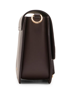 Buckle Detail Saddle Crossbody Bag