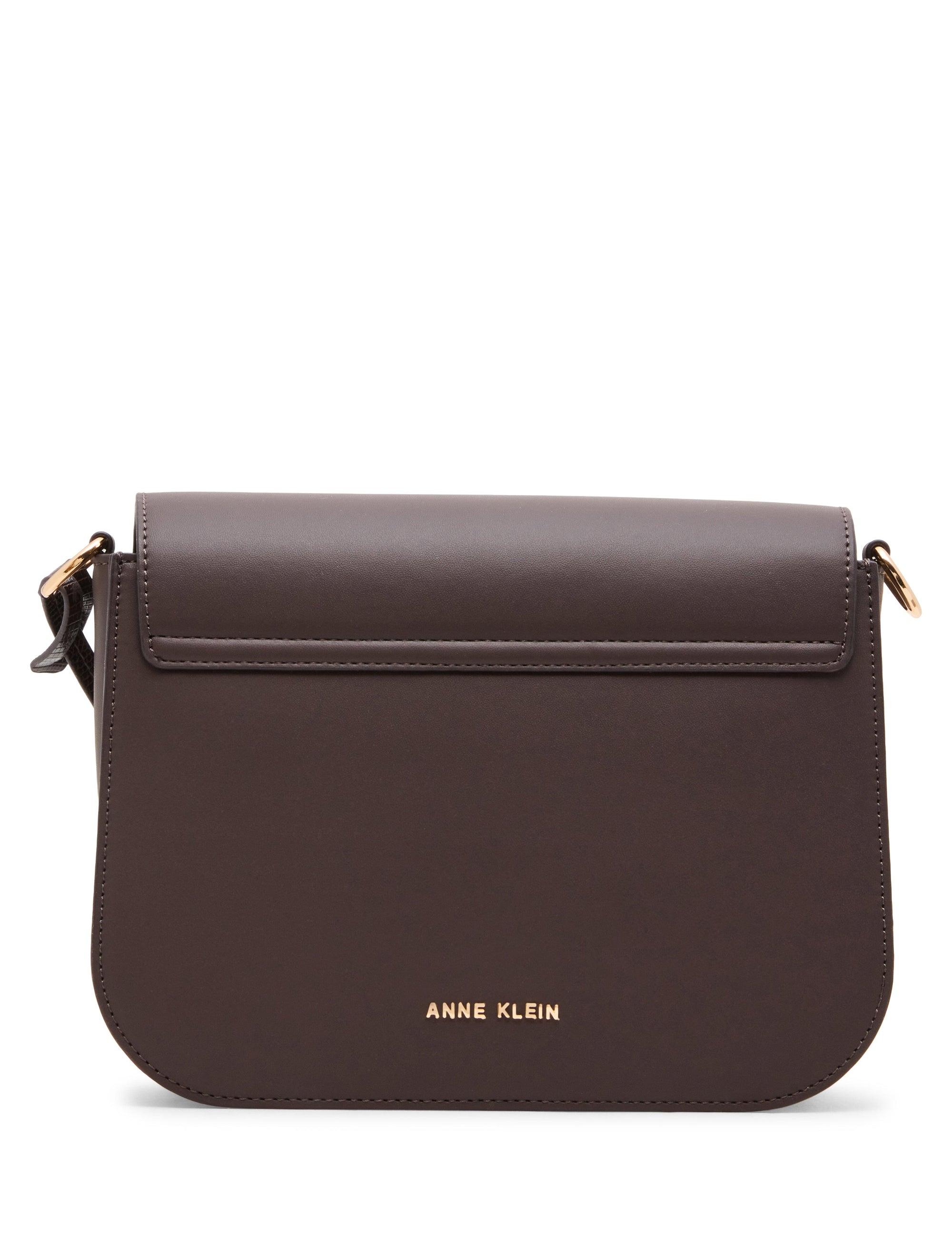 Buckle Detail Saddle Crossbody Bag