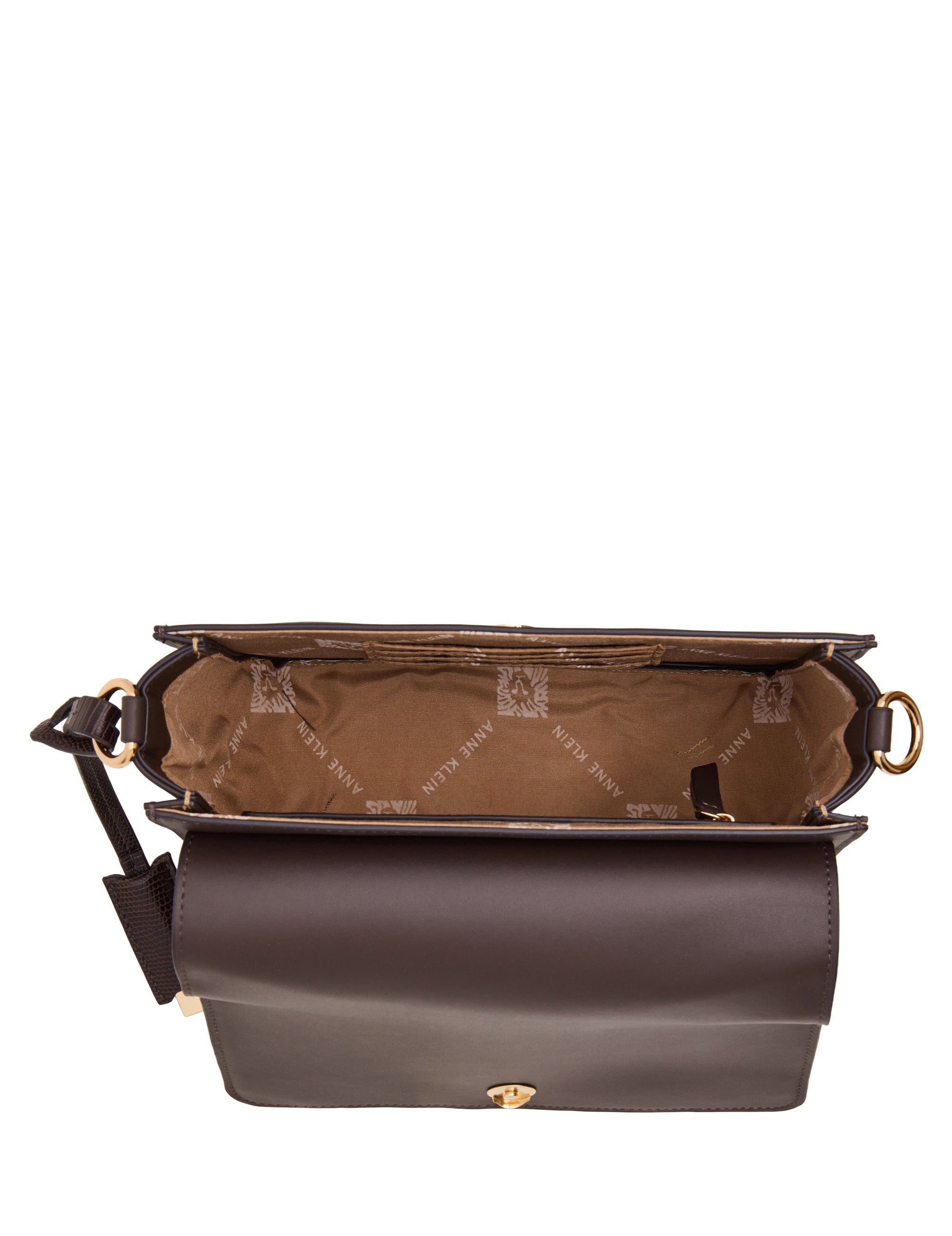 Buckle Detail Saddle Crossbody Bag