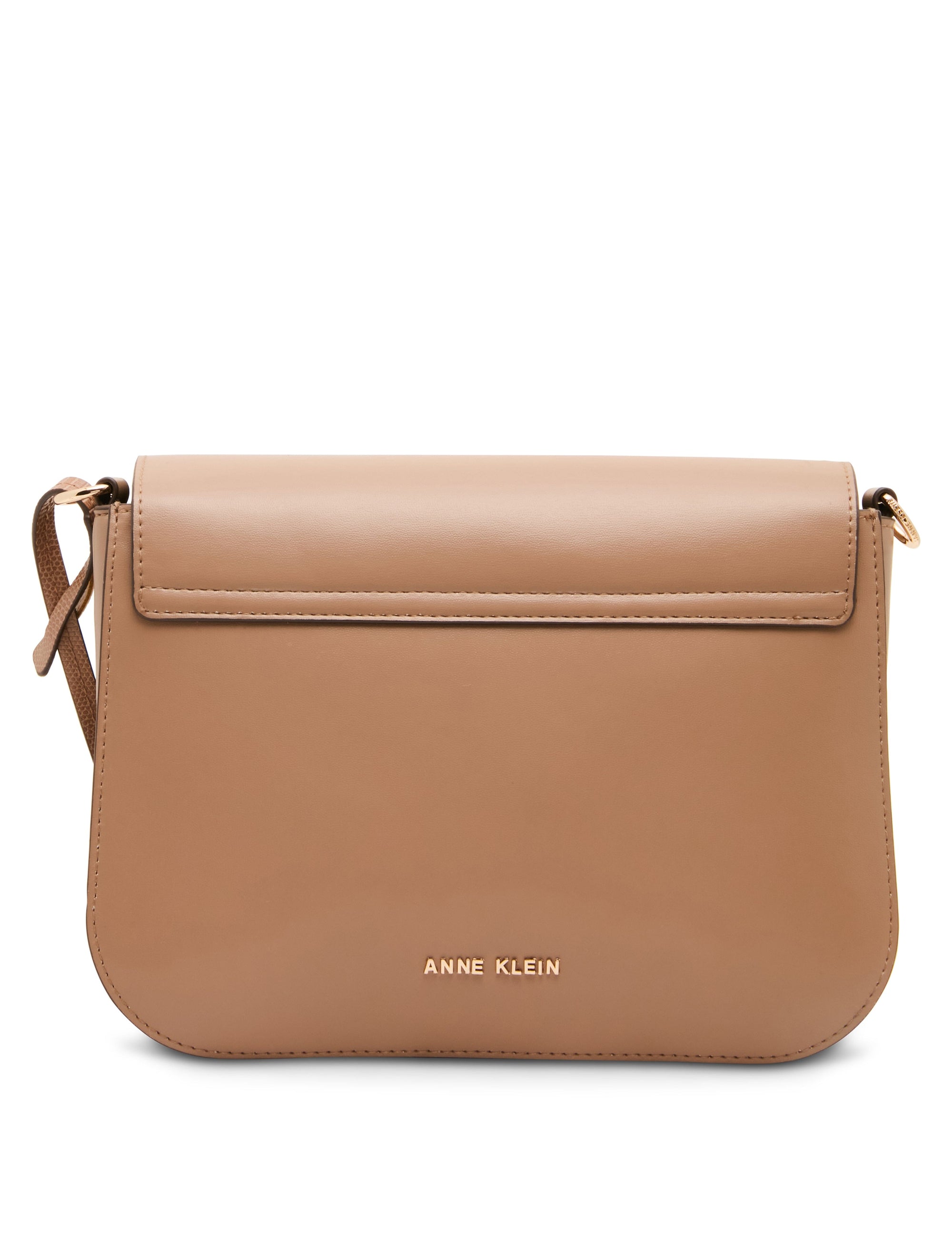 Buckle Detail Saddle Crossbody Bag