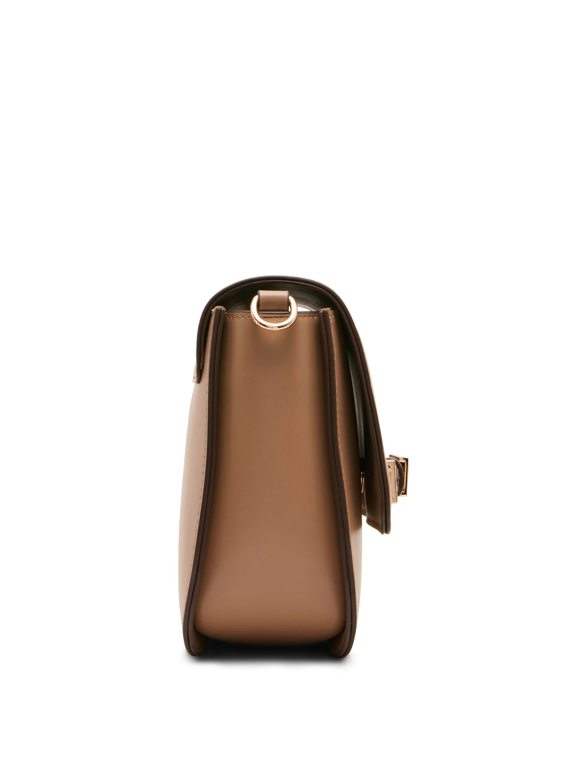 Buckle Detail Saddle Crossbody Bag