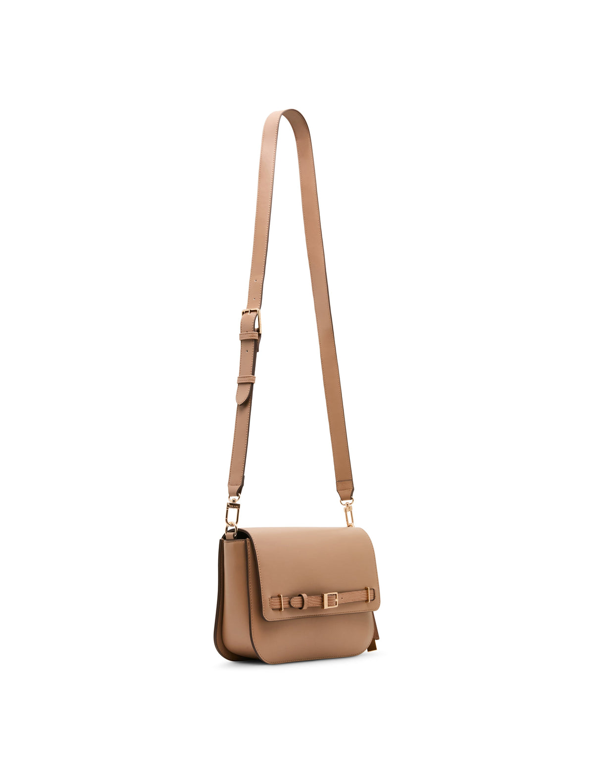 Anne Klein Buckle Detail Saddle Crossbody Bag