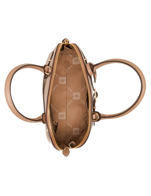 Dome Buckle Convertible Strap Satchel