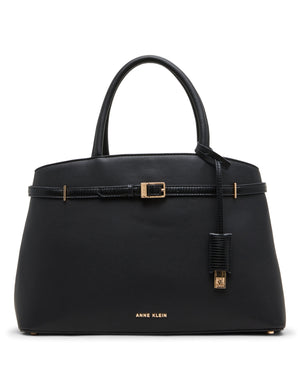 Convertible Strap Buckle Satchel Bag