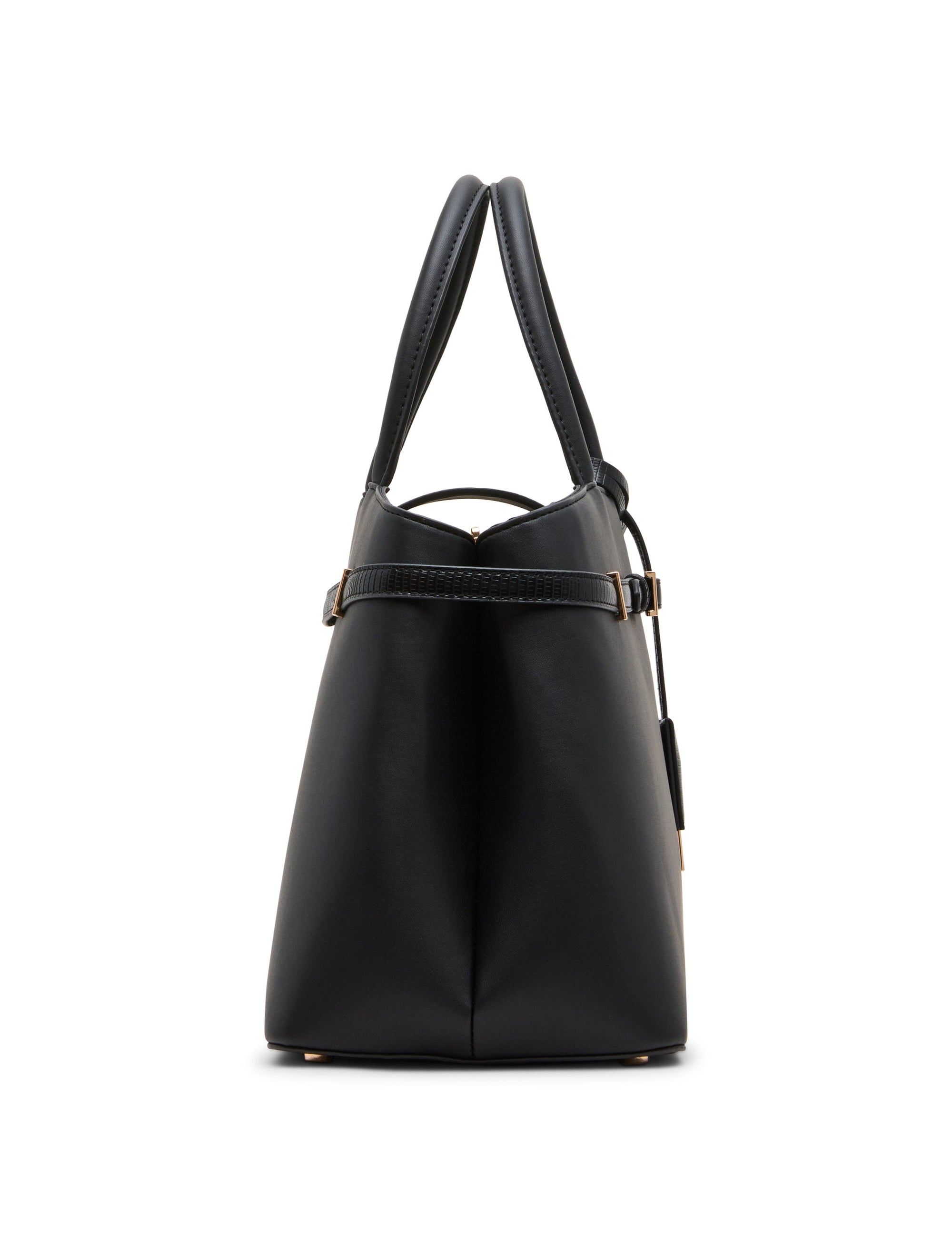 Convertible Strap Buckle Satchel Bag