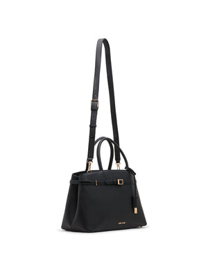 Convertible Strap Buckle Satchel Bag
