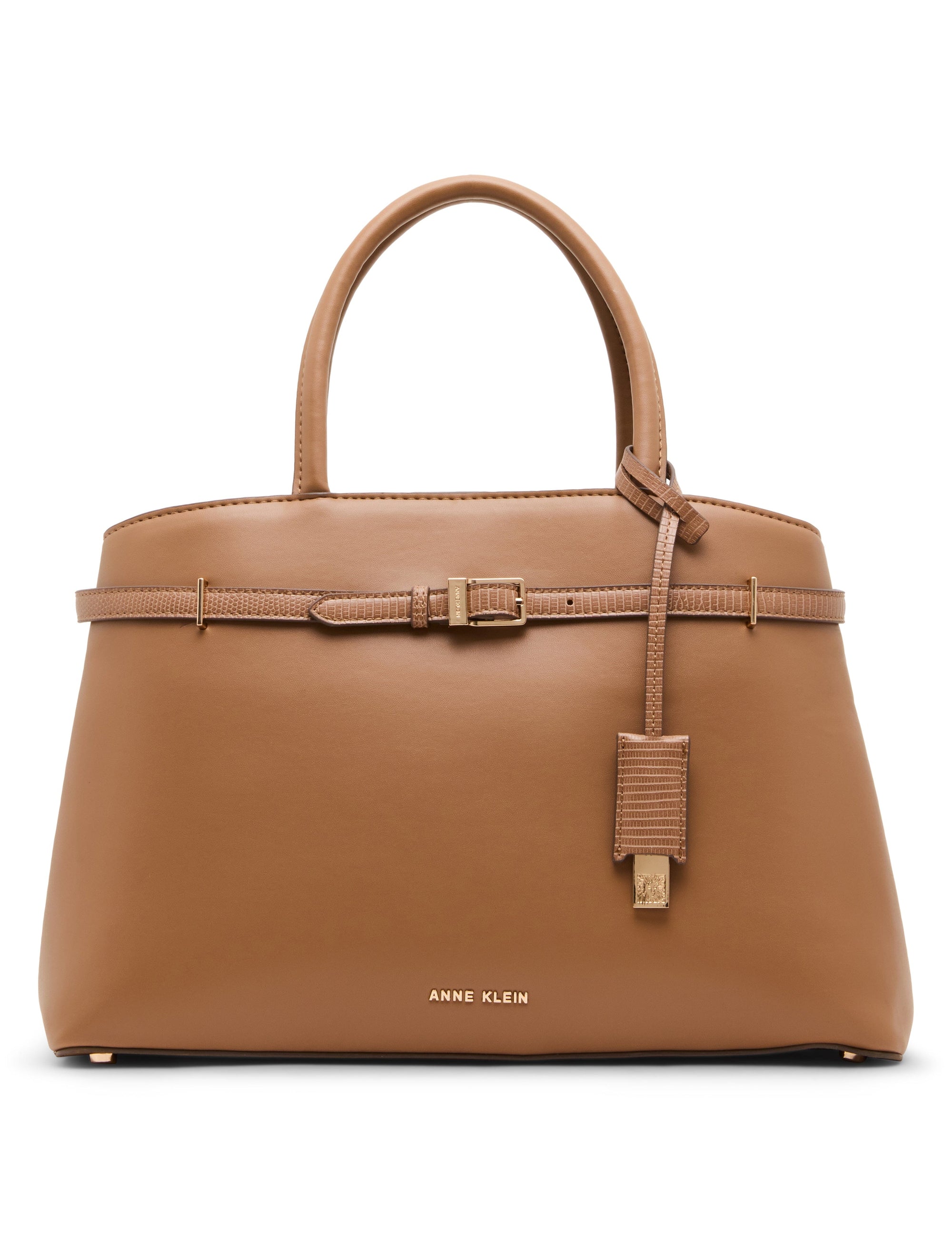 Convertible Strap Buckle Satchel Bag