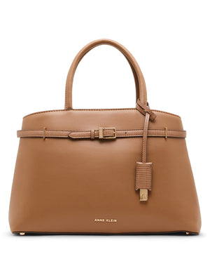 Convertible Strap Buckle Satchel Bag