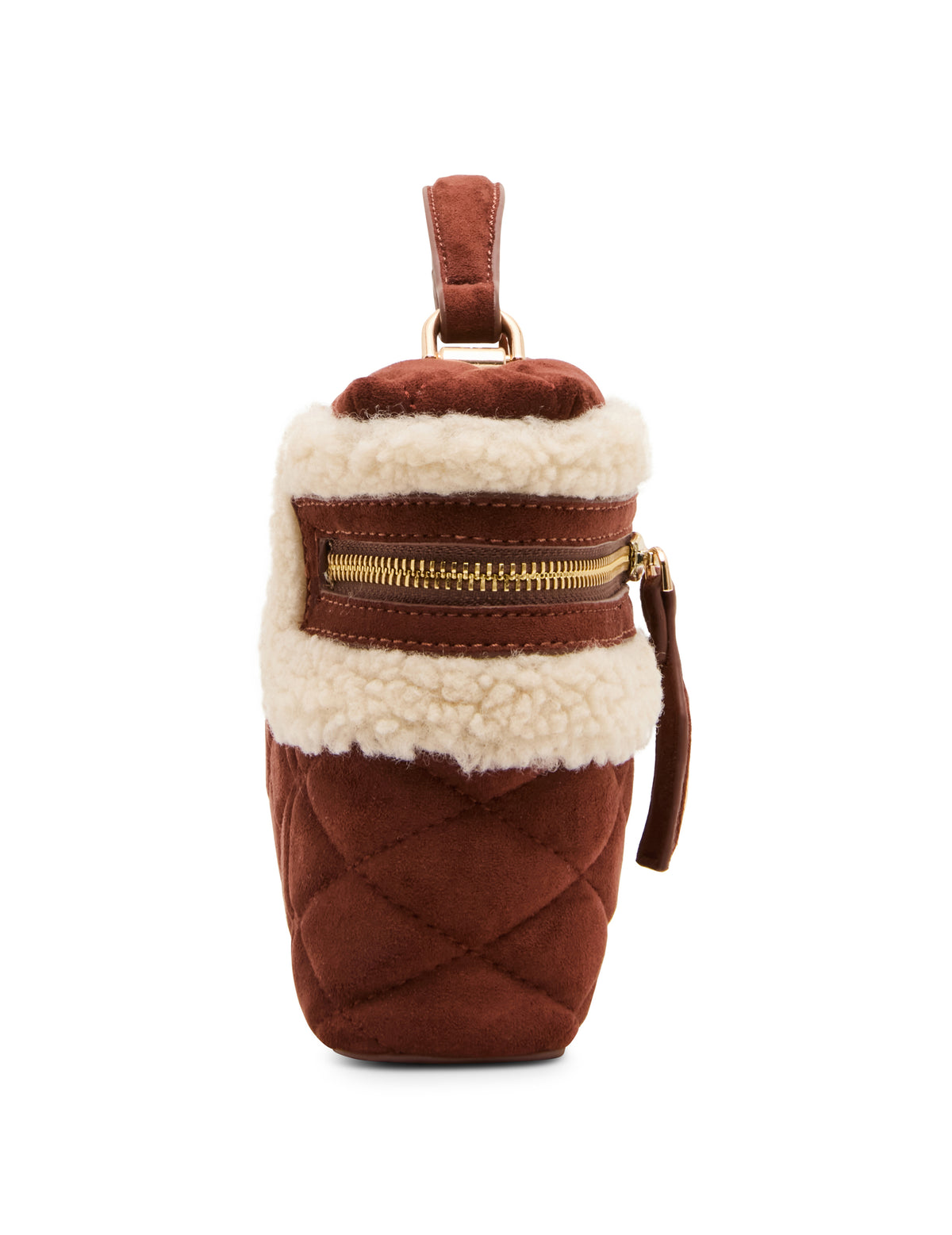 Faux Sherpa Train Case
