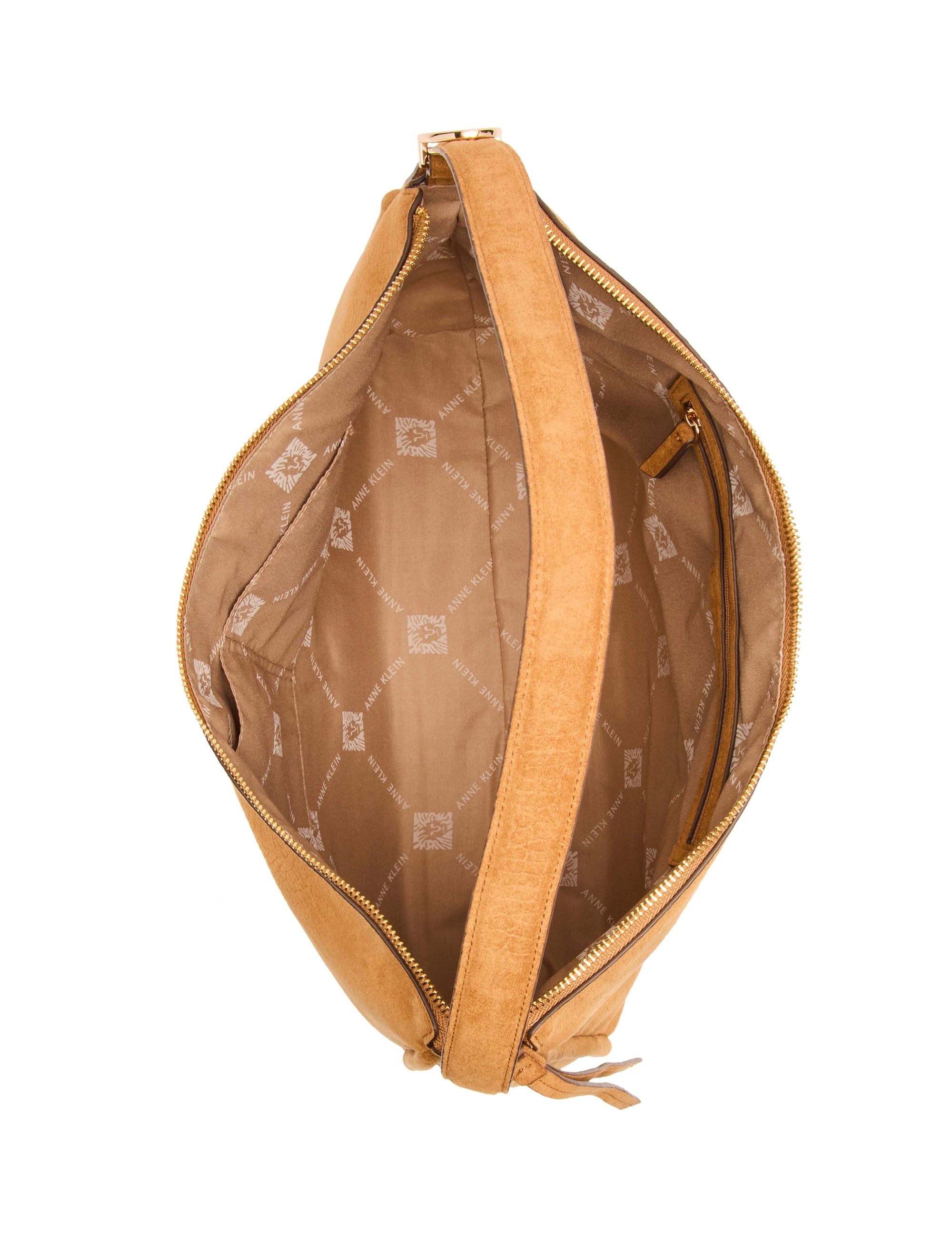 Faux Suede Crocodile Embossed Slouch Hobo Bag