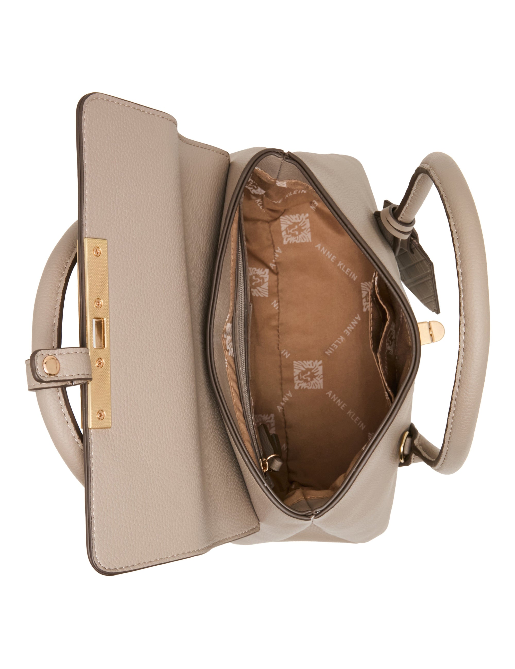 Convertible Strap Turnlock Satchel