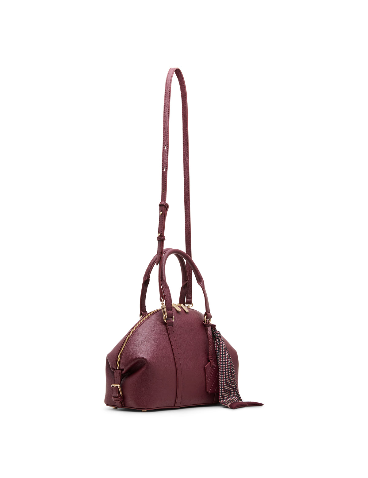 Convertible Bowler Bag with Scarf