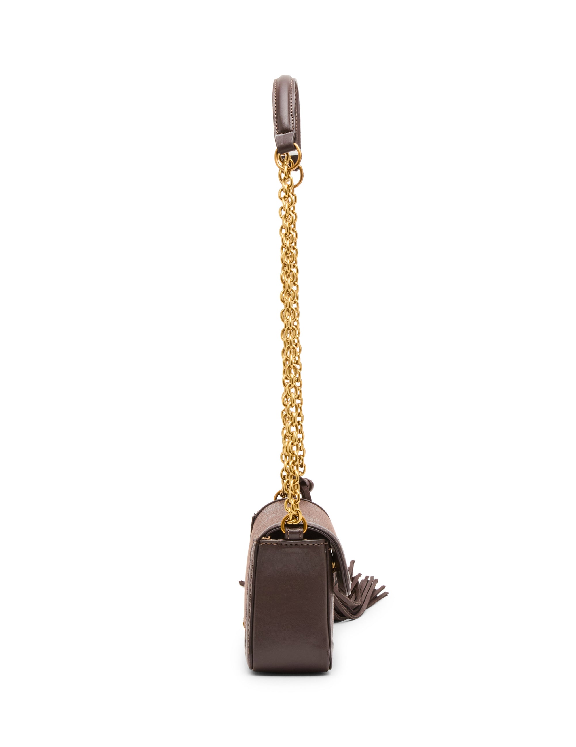 Faux Snake Flap Shoulder Bag