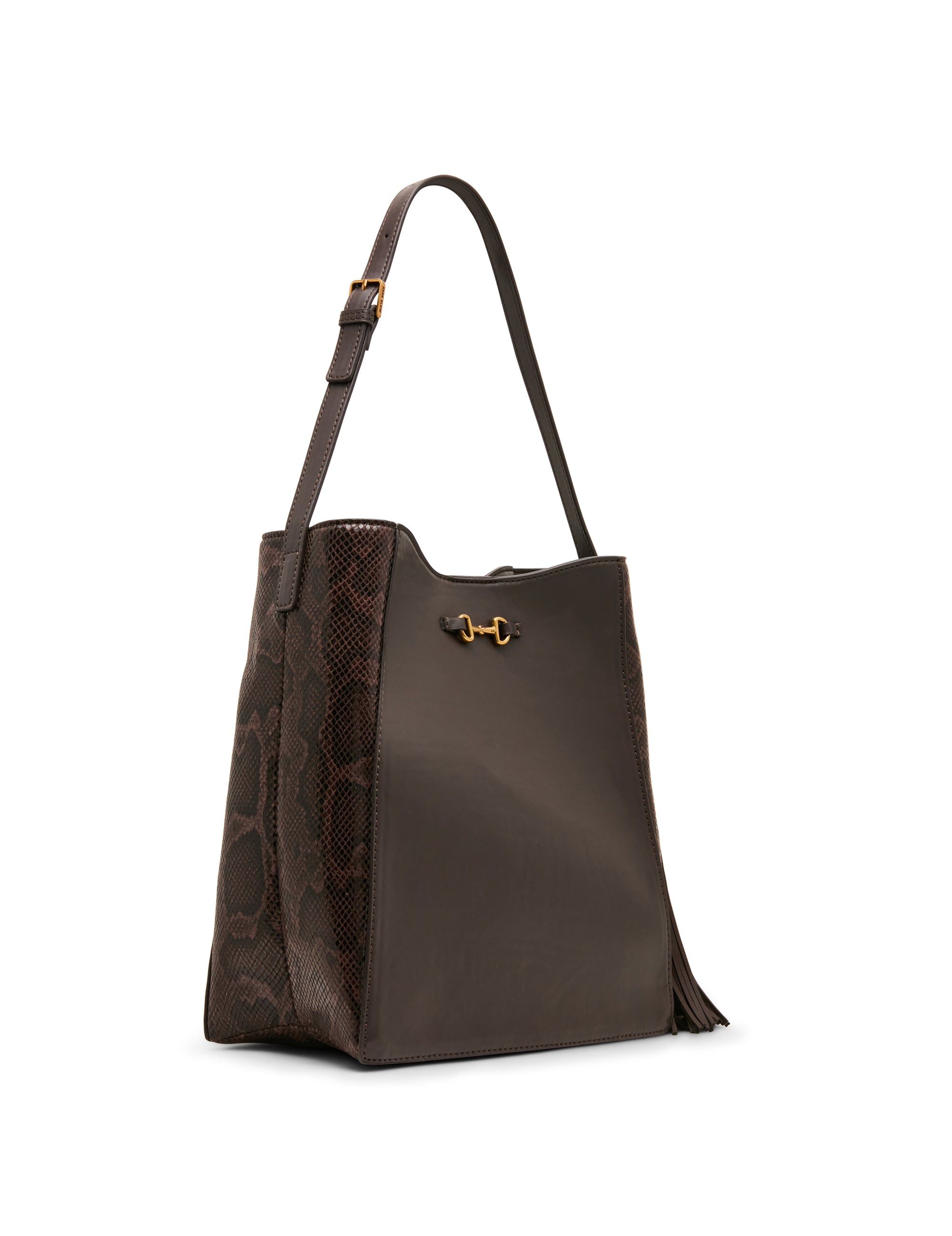 Horsebit Tassel Hobo Bag