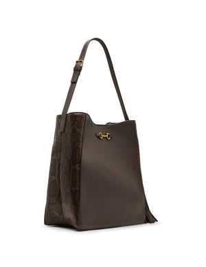 Horsebit Tassel Hobo Bag