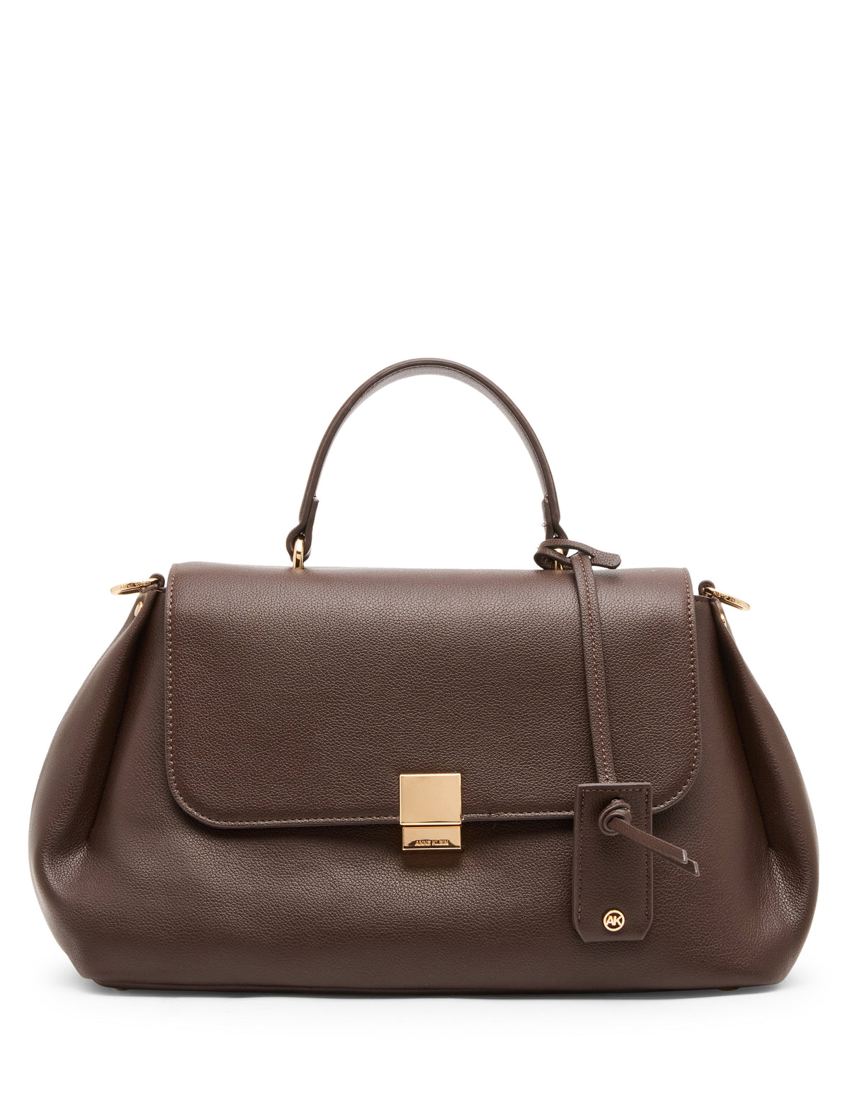 Anne Klein Espresso East West Satchel Bag