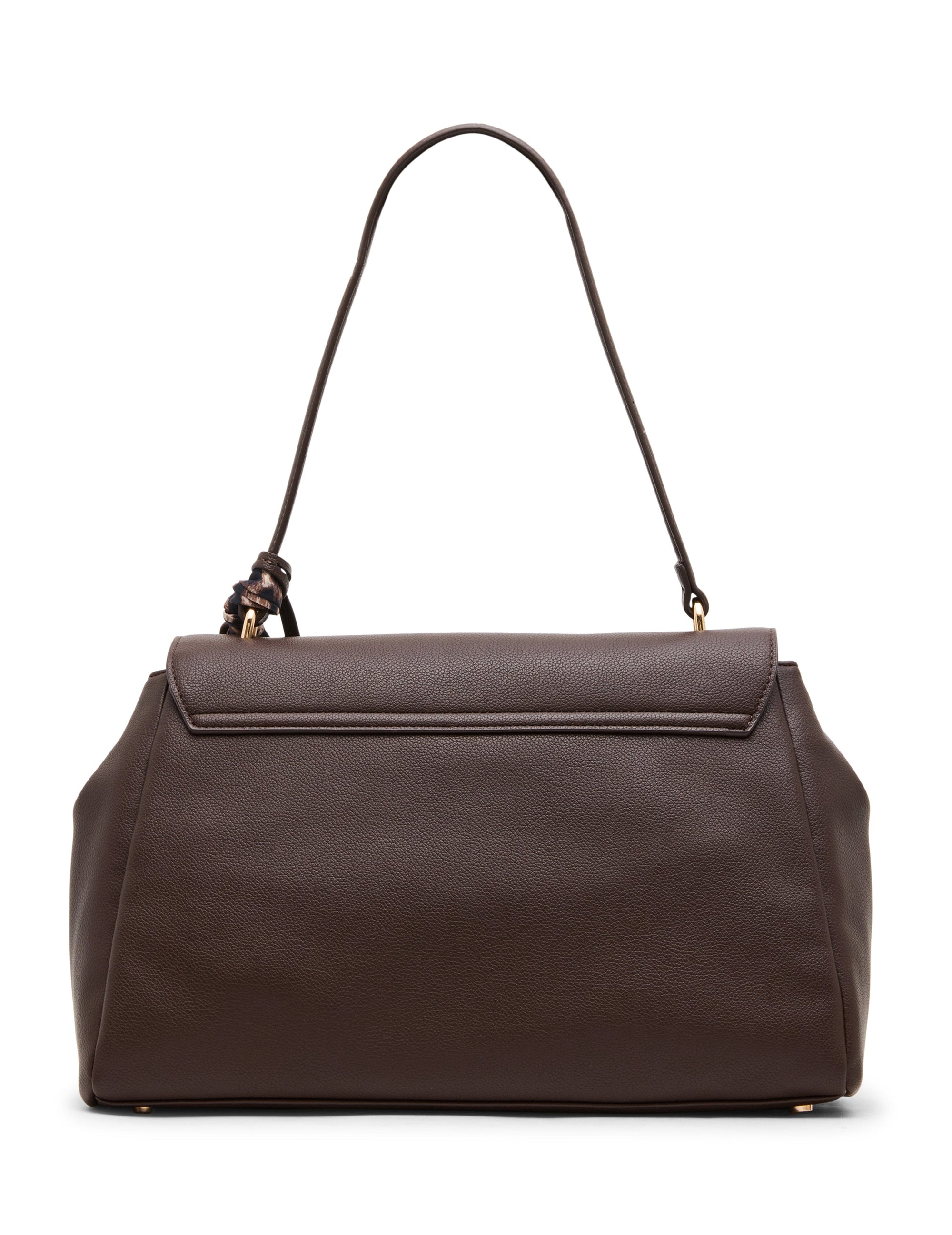 Flap Shoulder Bag with Scarf