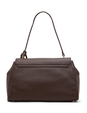Flap Shoulder Bag with Scarf