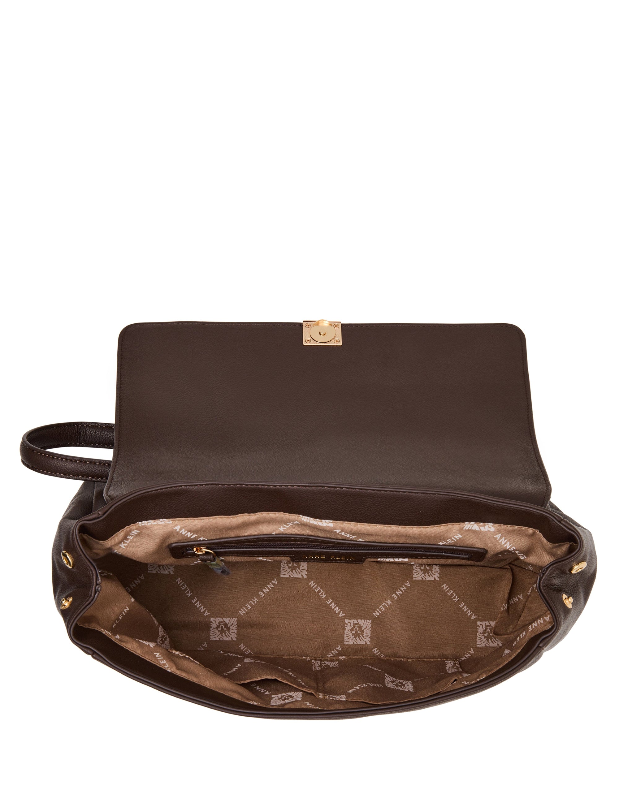 Flap Shoulder Bag with Scarf