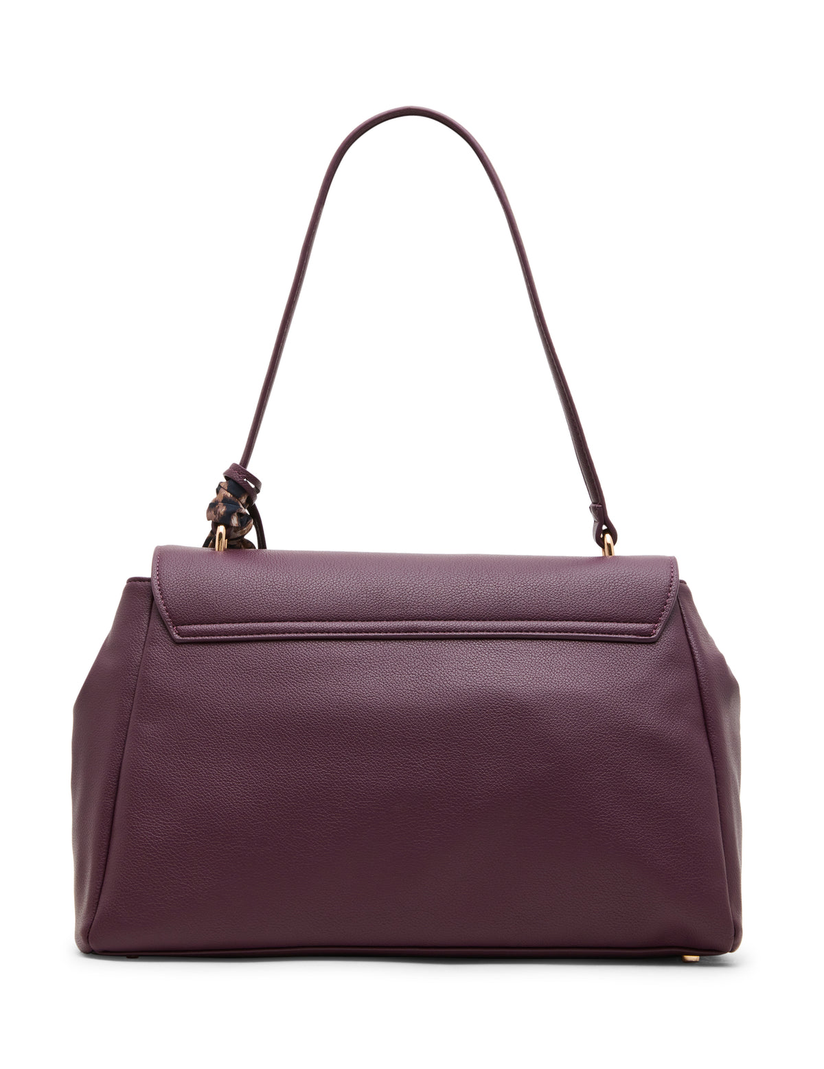 Flap Shoulder Bag with Scarf