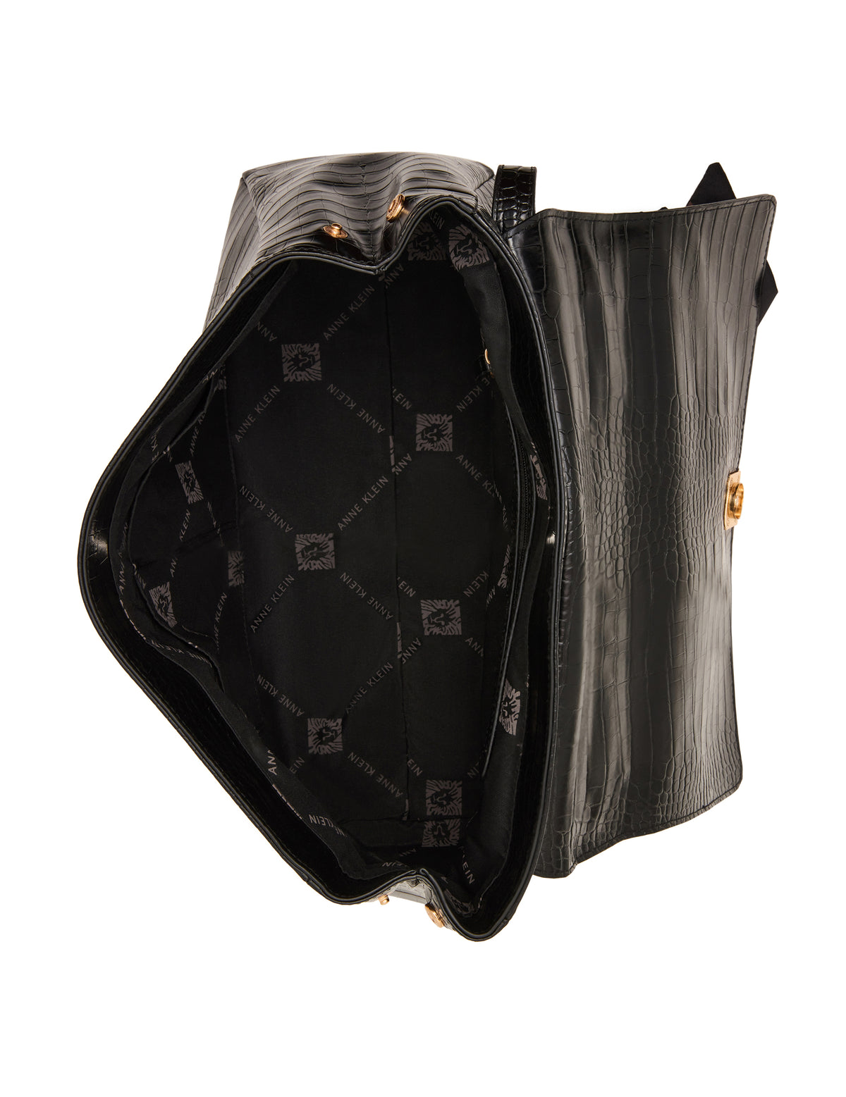 Flap Shoulder Bag with Scarf