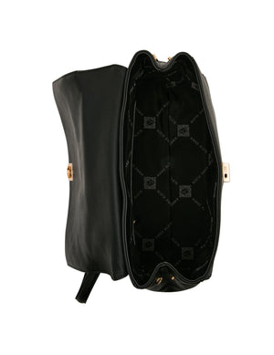 Faux Cheetah Calfhair Flap Shoulder Bag with Scarf