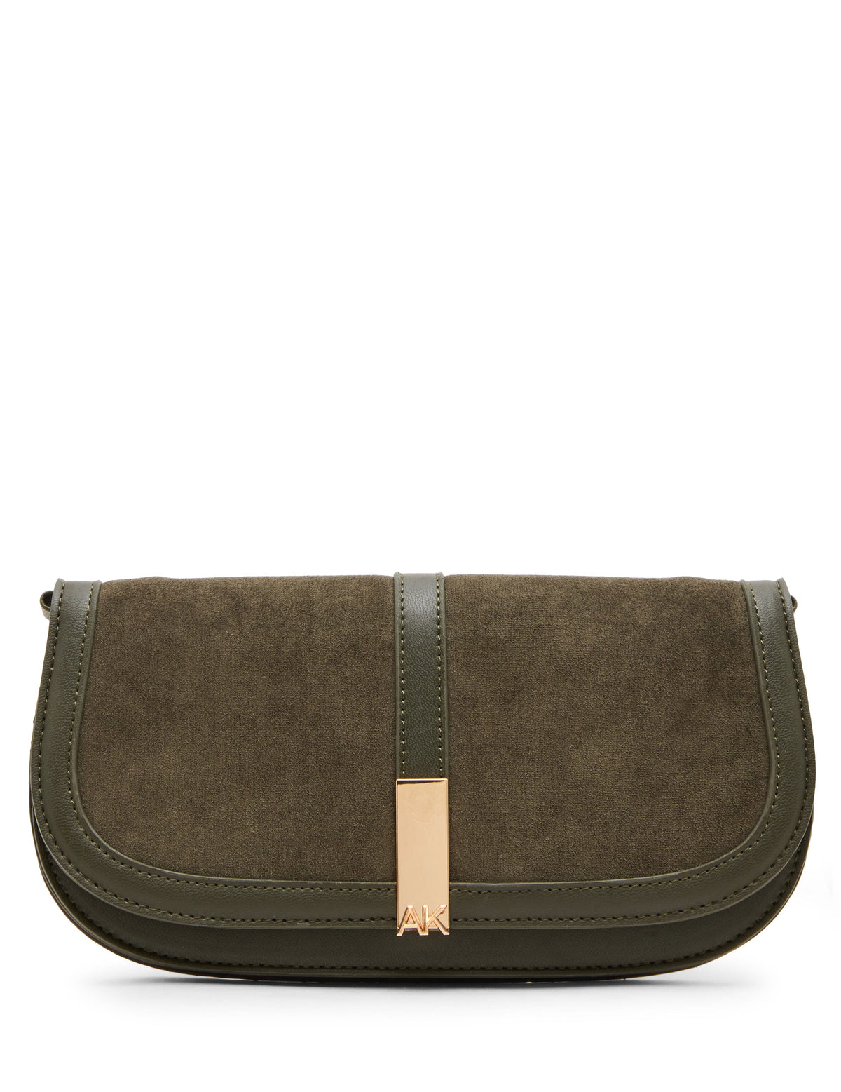 Anne Klein Caper/Caper Faux Suede Convertible Clutch