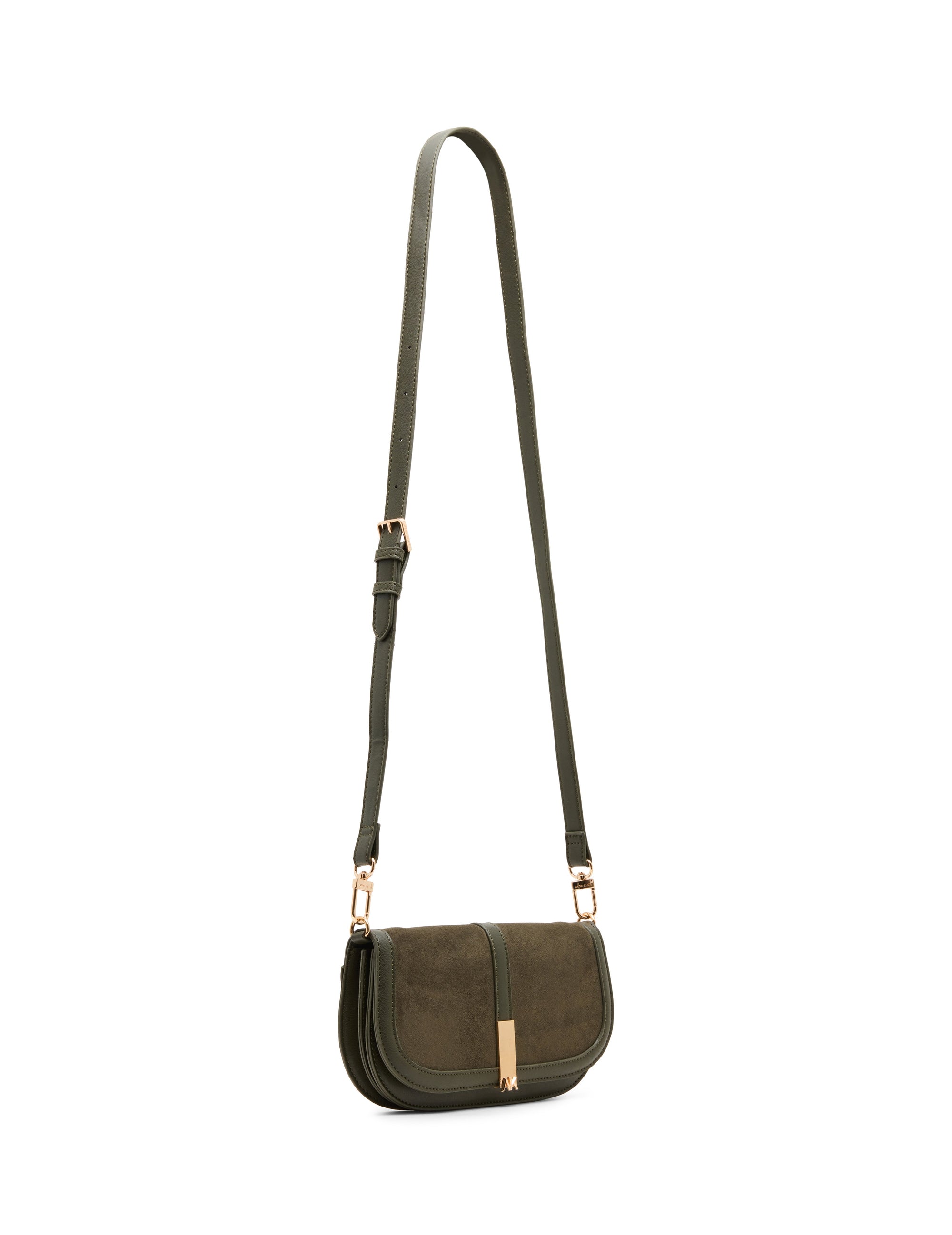 Faux Suede Convertible Clutch