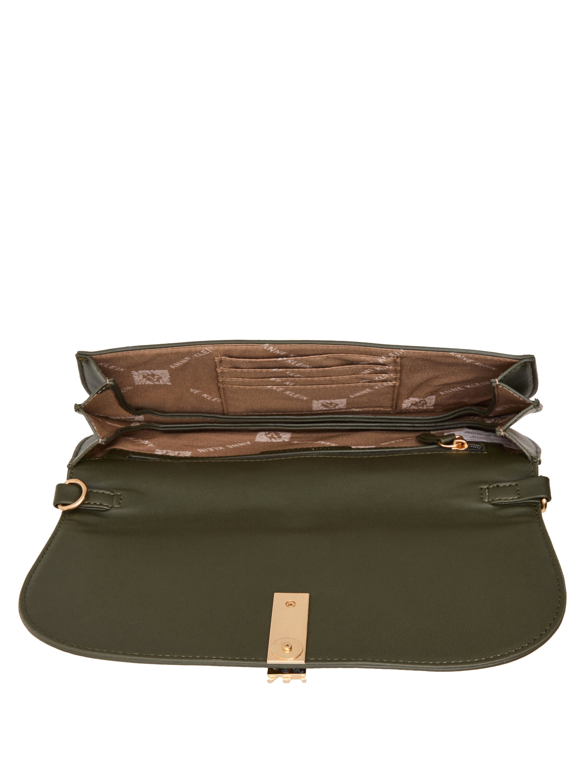 Faux Suede Convertible Clutch
