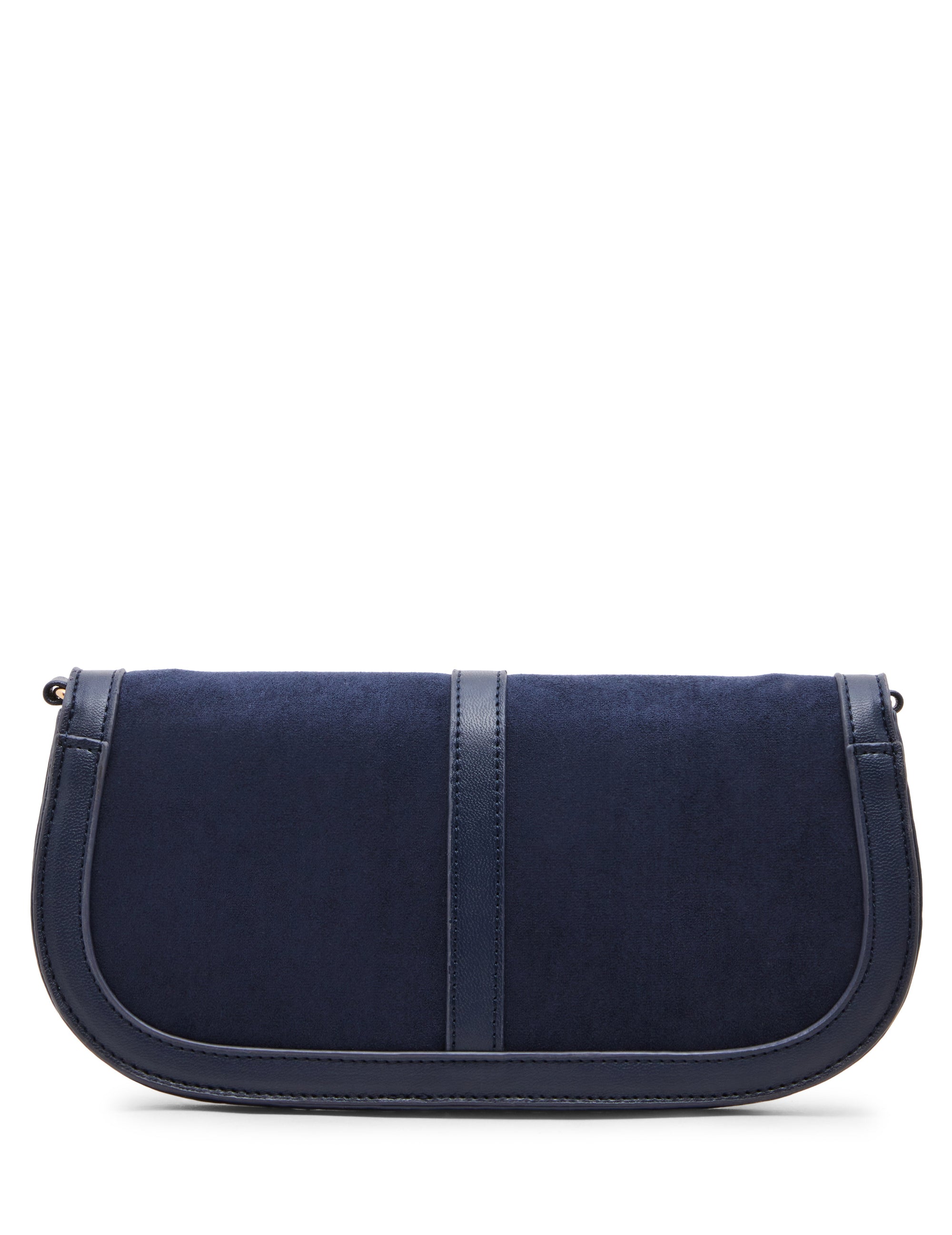 Faux Suede Convertible Clutch