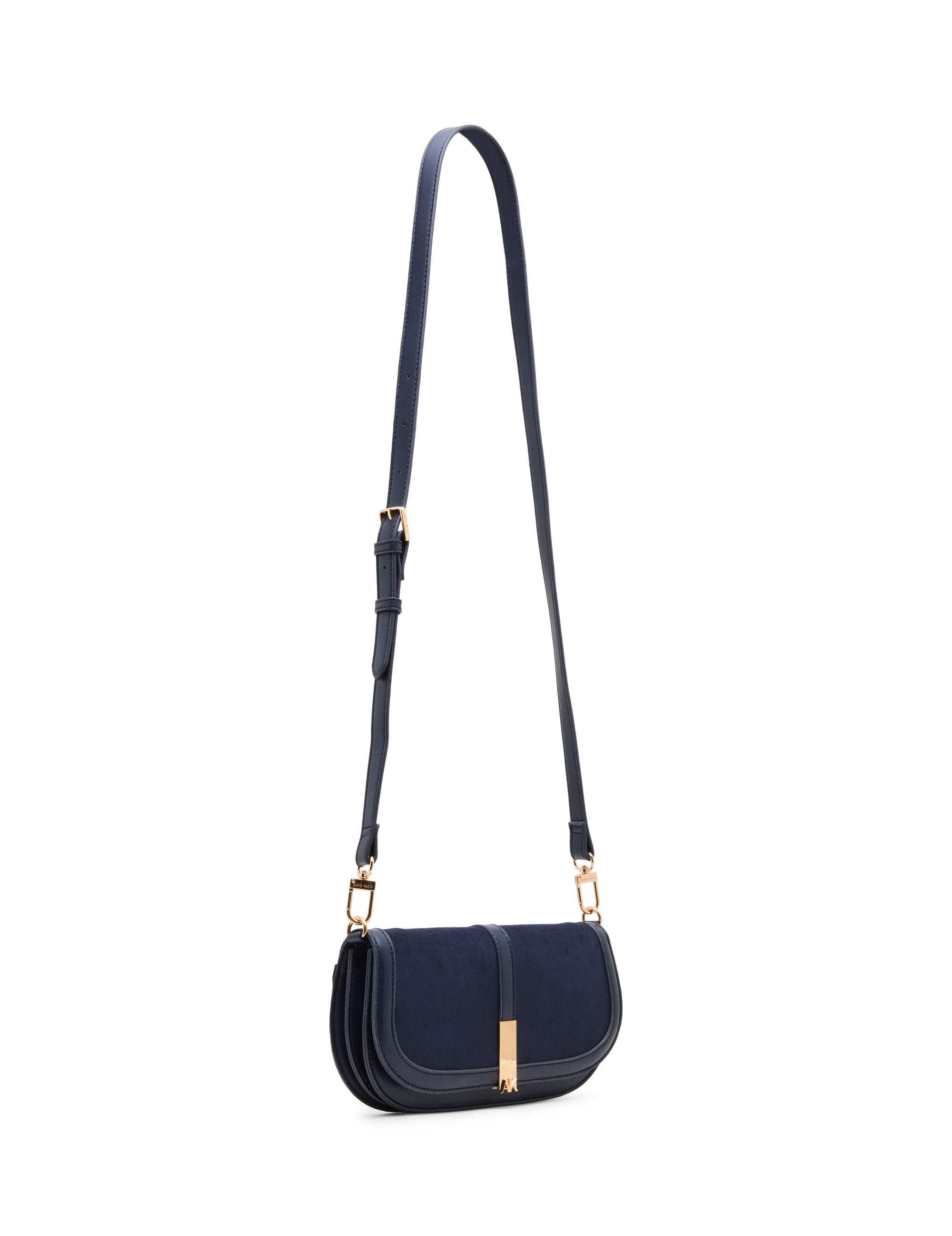Faux Suede Convertible Clutch