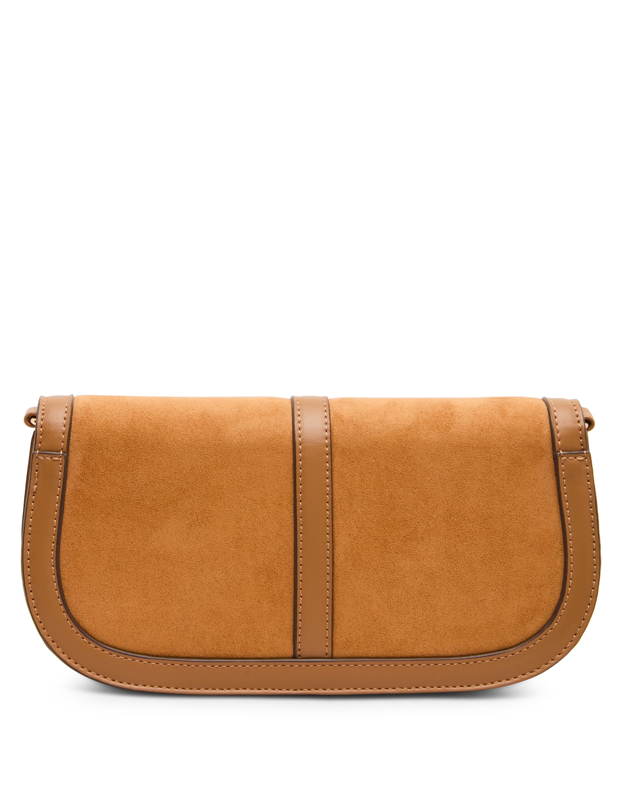 Faux Suede Convertible Clutch