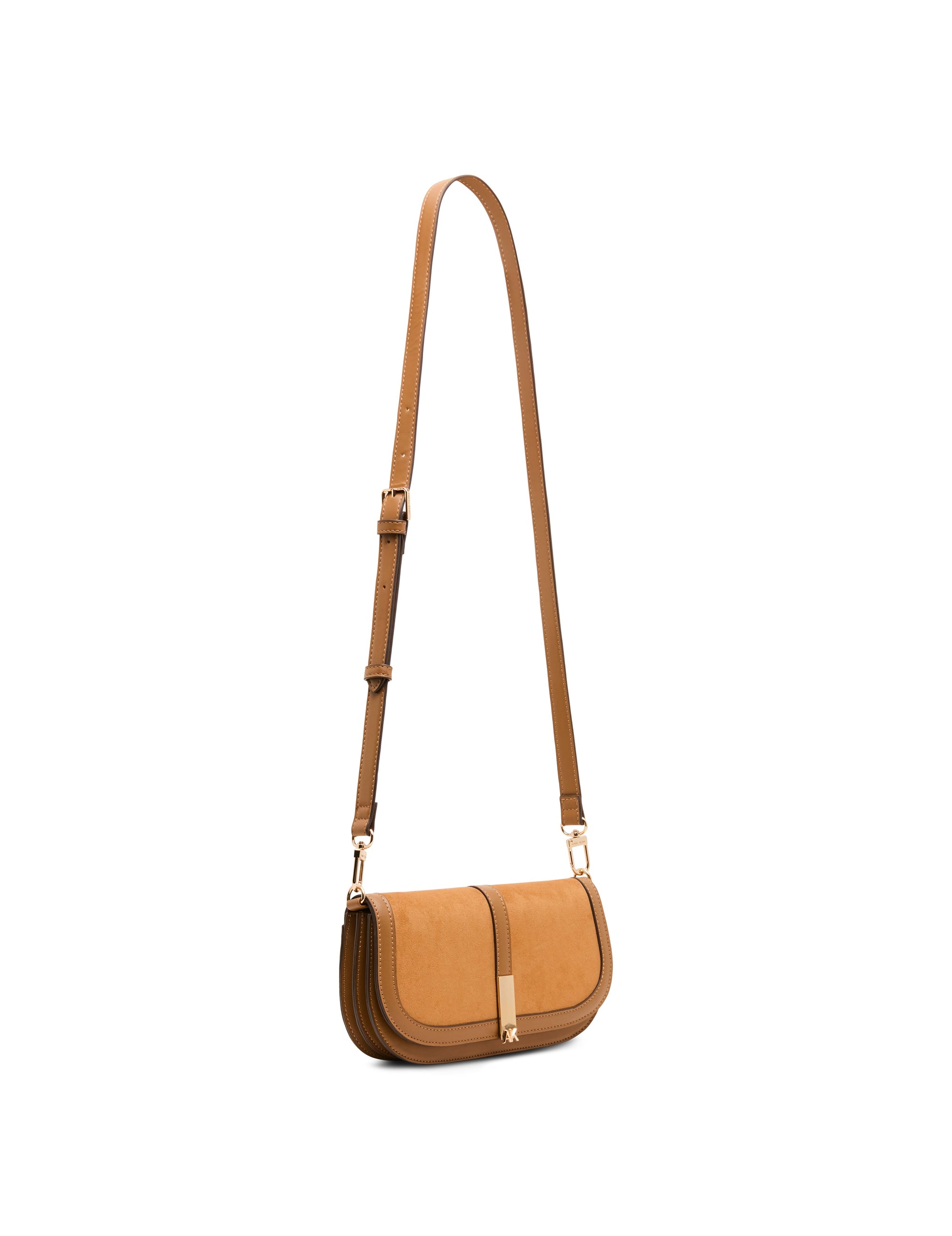 Faux Suede Convertible Clutch