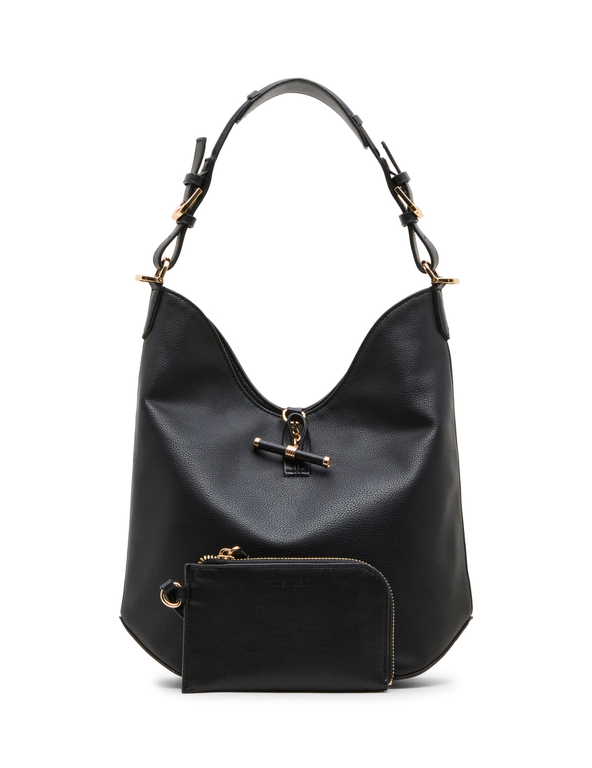Toggle Closure Hobo Bag