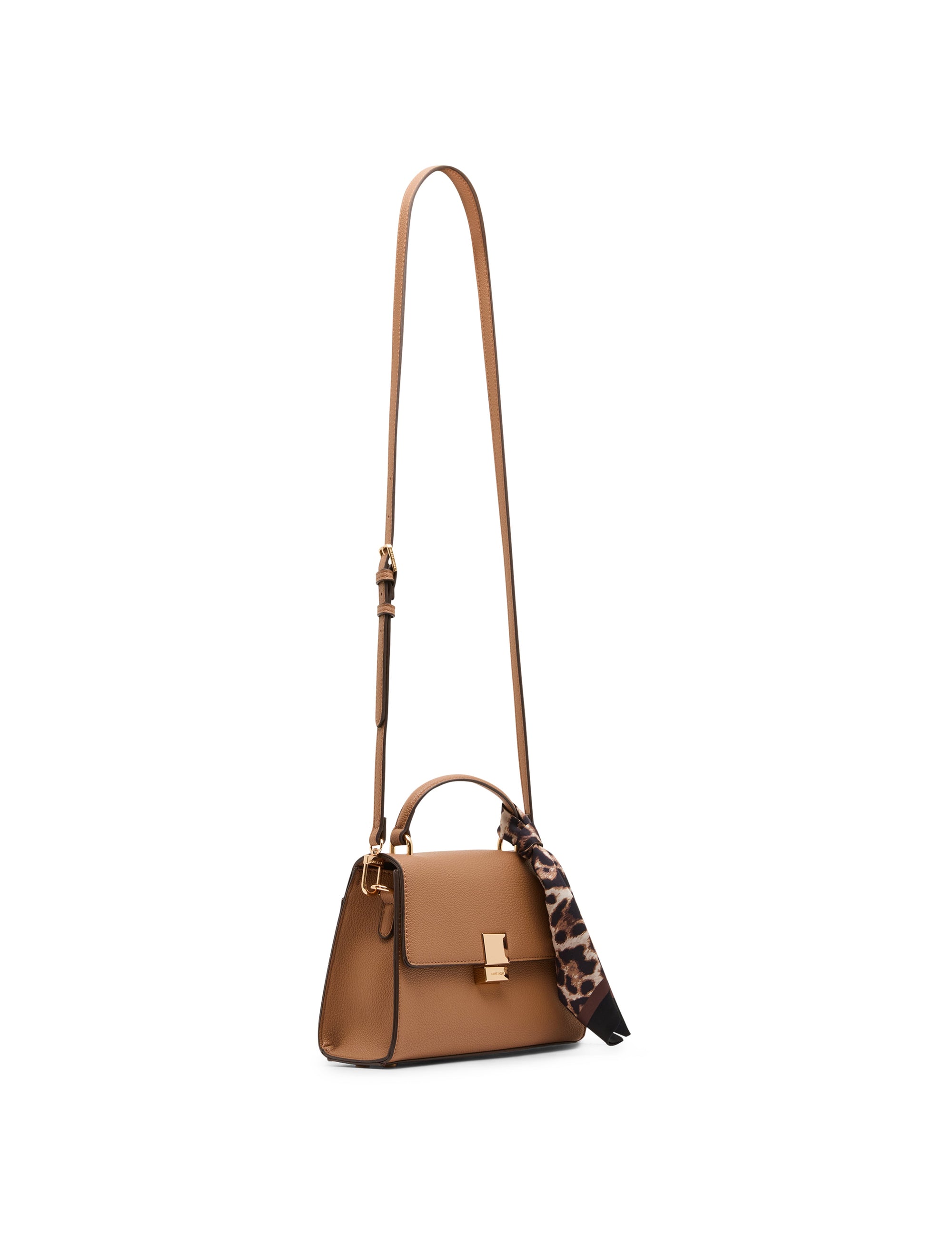 Top Handle Bag with Scarf