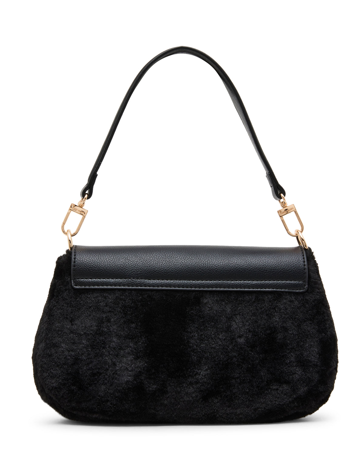 Faux Fur Crossbody Bag with Convertible Strap