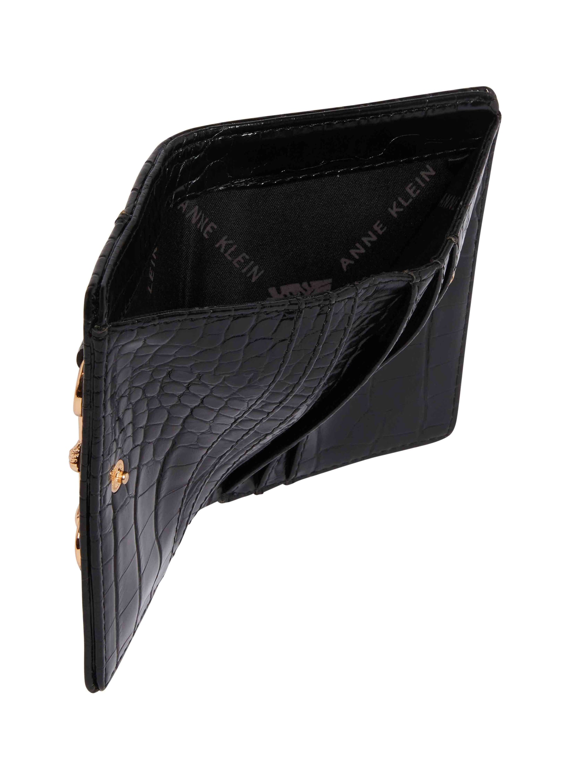 Anne Klein Compact Logo Horsebit Wallet