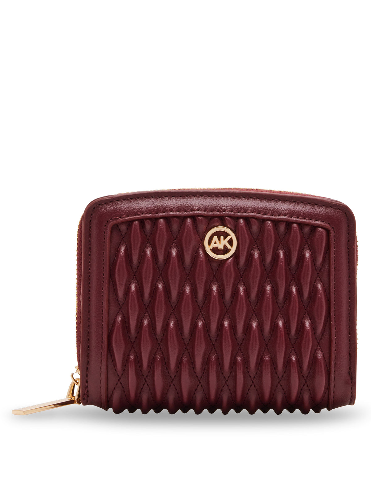 Anne Klein Bordeaux Small Ruched Quilted Wallet