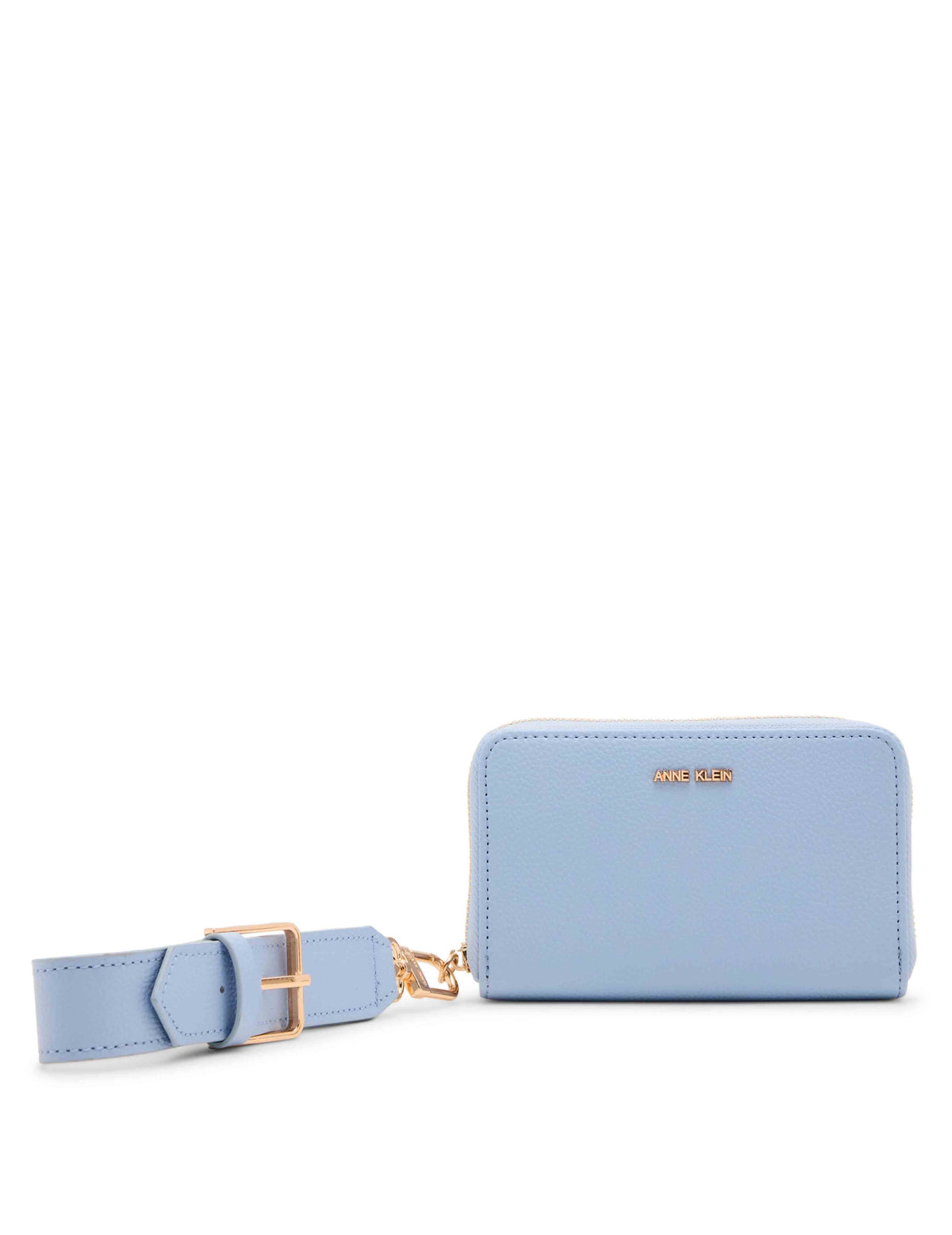 Anne Klein Cloud Blue Zip Around Wallet