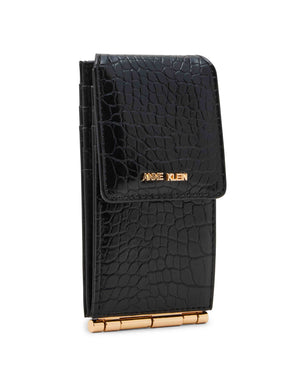 Anne Klein Emboss Croc Flap Wallet