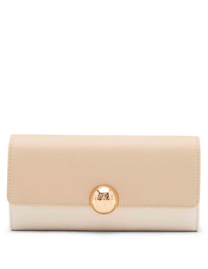 Anne Klein Panna Cotta/Pearl White Colorblock Continental Wallet