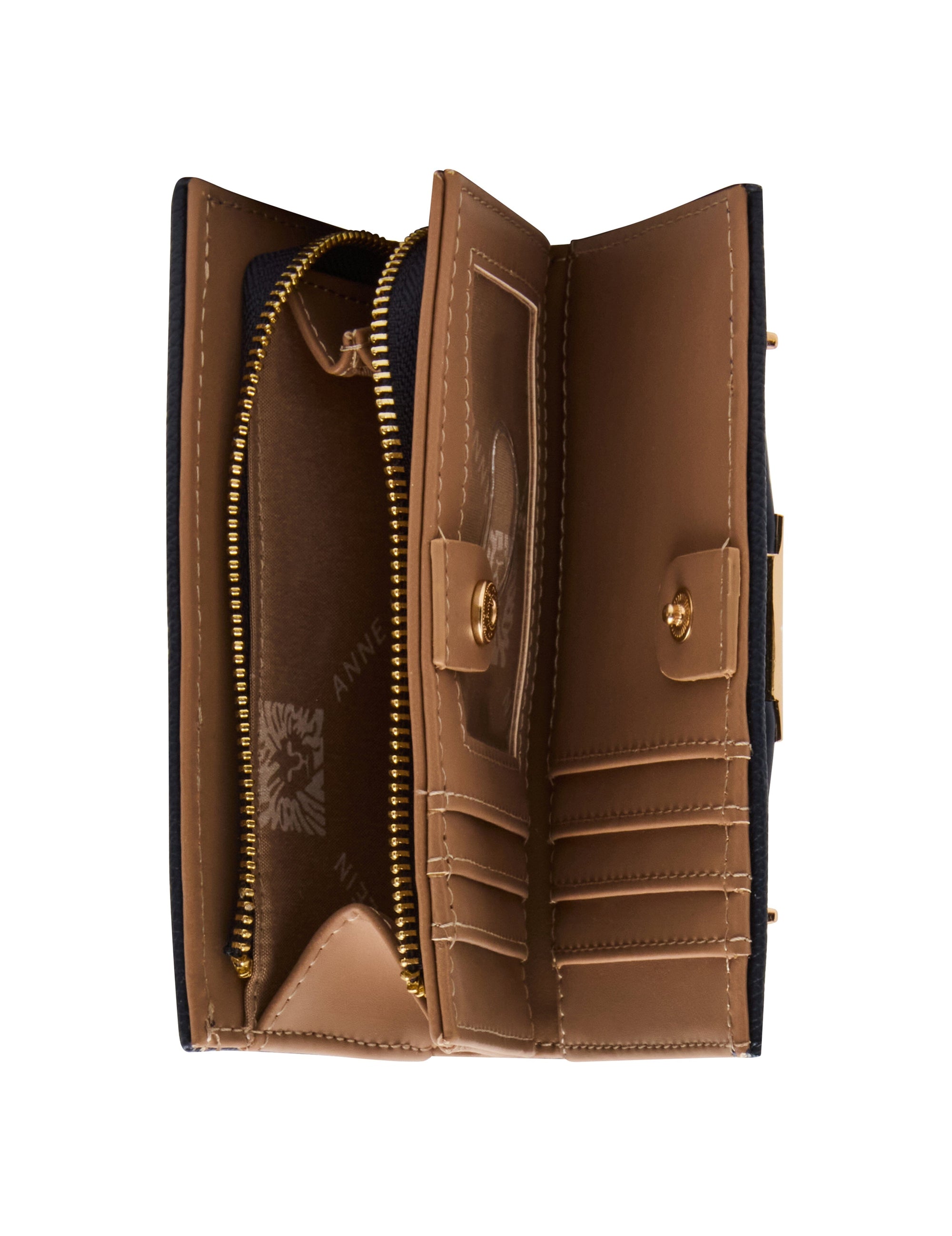 Anne Klein Belted Medium Zip Bifold Wallet