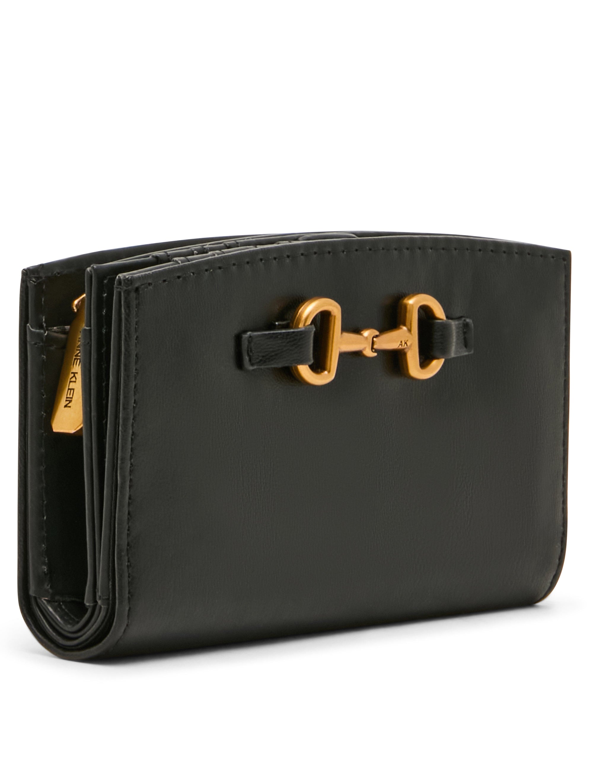 Anne Klein Horsebit Zip Wallet