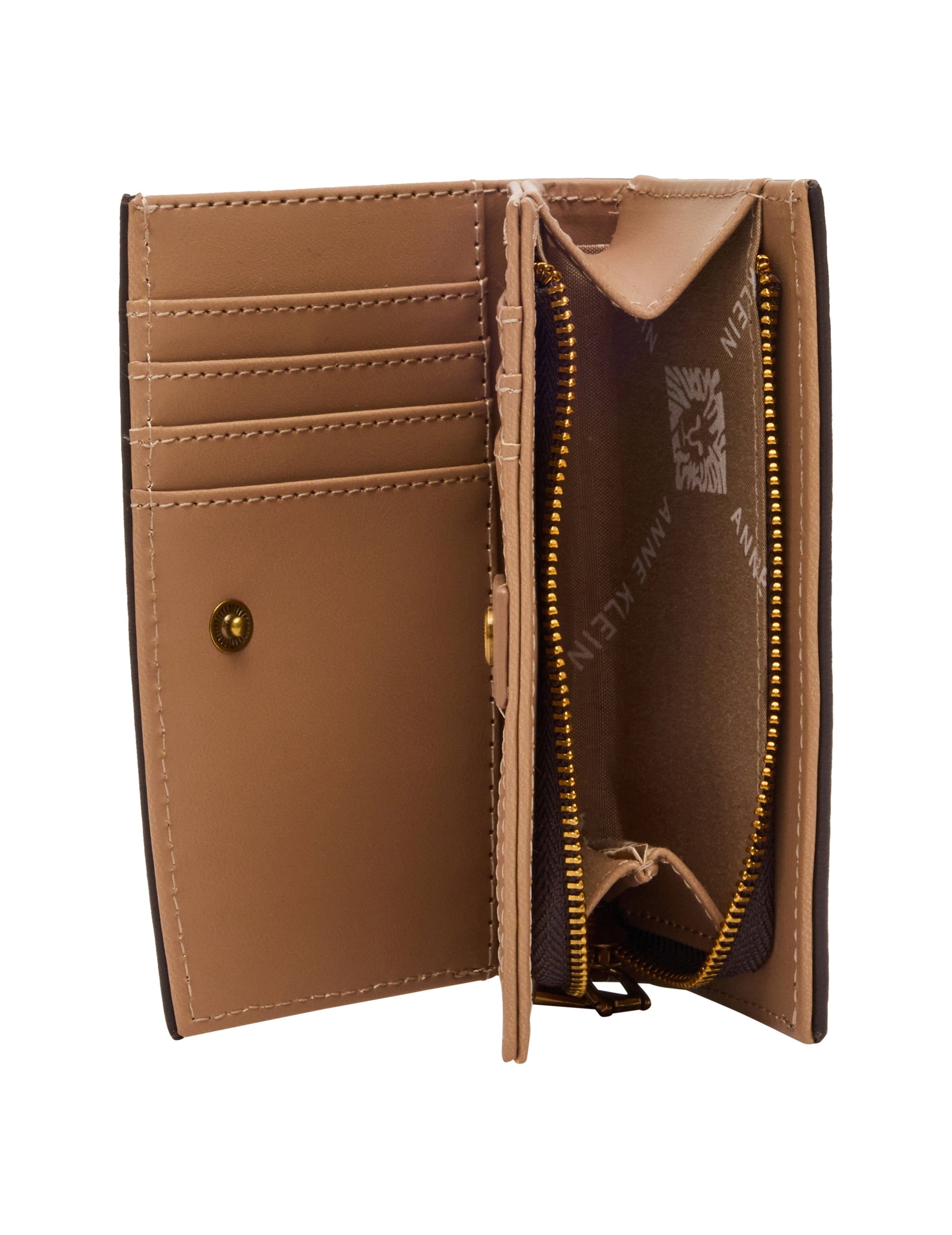 Anne Klein Medium Horsebit Zipper Bifold Wallet