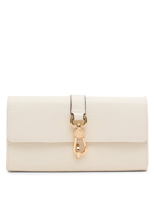 Anne Klein Pearl White Chain Strap Wallet