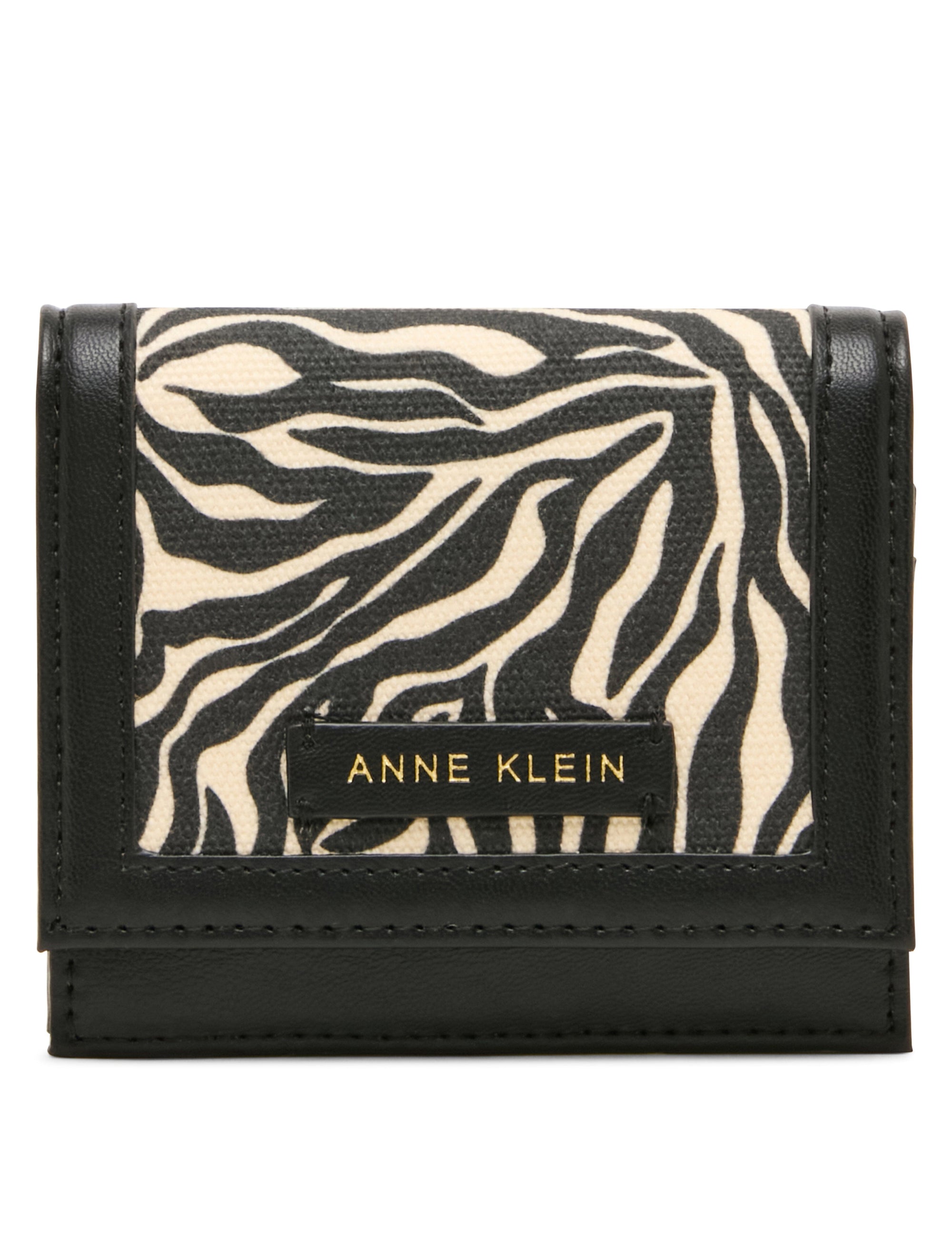 Anne Klein Zebra Printed Mini Wallet on Chain