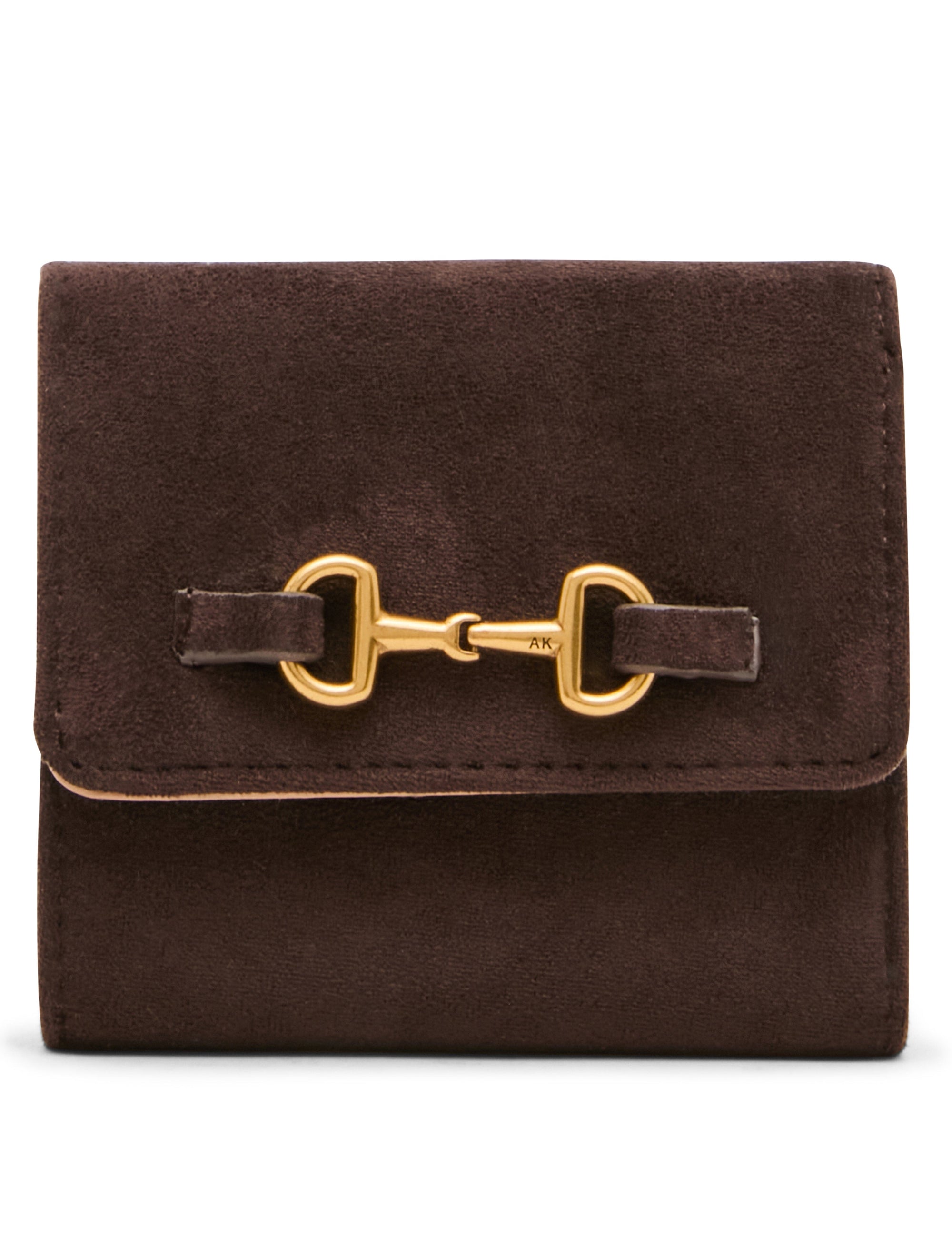 Anne Klein Espresso/Espresso Horsebit Trifold Wallet